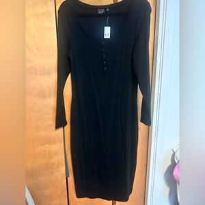 Gap long sleeve Henley dress